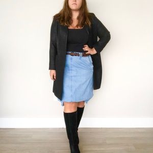 Talbots black glitter sparkle elegant wool coat